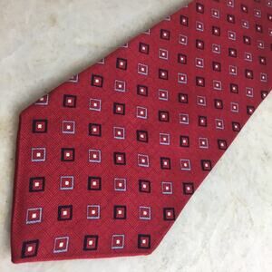 Bill Blass NEO Men's Red Silk Tie